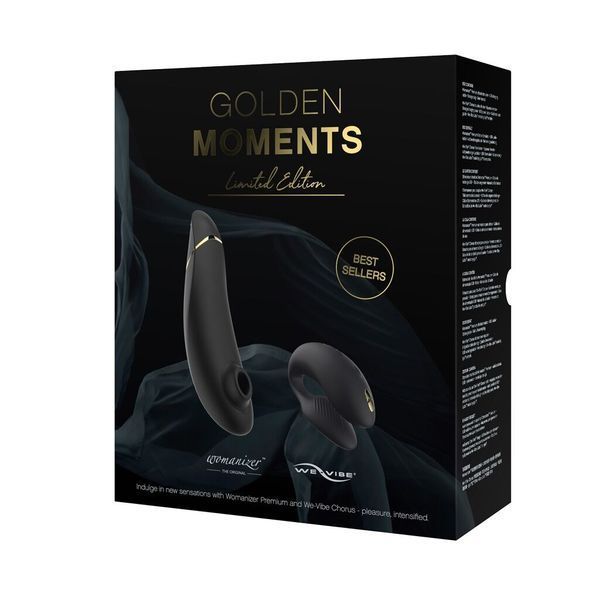 Преміальний подарунковий набір Golden Moments: Womanizer Premium та We-Vibe Chorus Black SX2518 фото