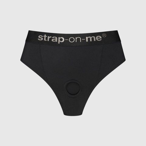 Трусики з фіксацією дилдо Strap-On-Me Harness Lingerie Idole - L - Black SX3515 фото