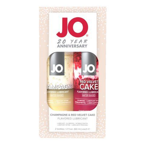Набор вкусовых смазок JO Champagne & Red Velvet Cake (2&times;60 мл), Limited Edition SO7117 фото