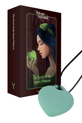 Мінівібратор &laquo;Сердечко&raquo; FairyGasm PleasureStone green, 9 режимів, на шнурку SX0644 фото