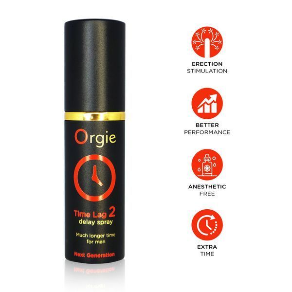 Спрей-пролонгатор Orgie Time Lag 2 Delay Spray, 10 мл, без анестетиков, с экстрактом дамианы SX1568 фото