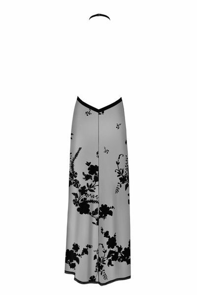 Сукня Noir Handmade F312 Divinity, 3XL, black, прозора, до підлоги, відкрита спина, розріз збоку SX0314 фото