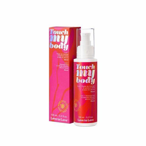 Масажний гель і змазка 2в1 Love To Love TOUCH MY BODY Monoi (100 мл) зволожувальний SO2701 фото