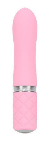 Розкішний вібратор PILLOW TALK - Flirty Pink з кристалом Swarovski, гнучка головка SO2725 фото