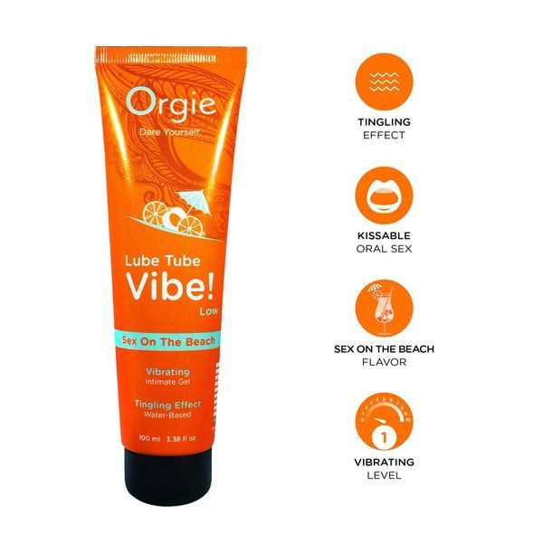 Вибролубрикант Orgie Lube Tube Vibe! Sex On The Beach 100 мл SX3134 фото
