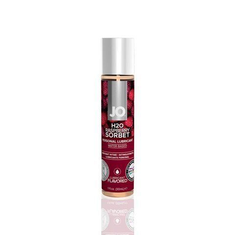 Смазка на водной основе JO H2O &mdash; Raspberry Sorbet (30 мл) без сахара, растительный глицерин SO1468 фото