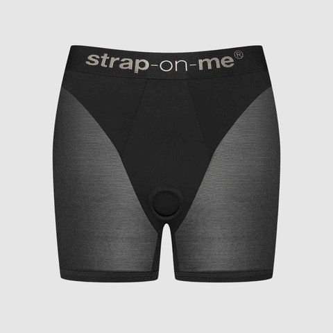 Шорти з фіксацією ділдо Strap-On-Me Harness Lingerie Halo - XS - Black SX3508 фото