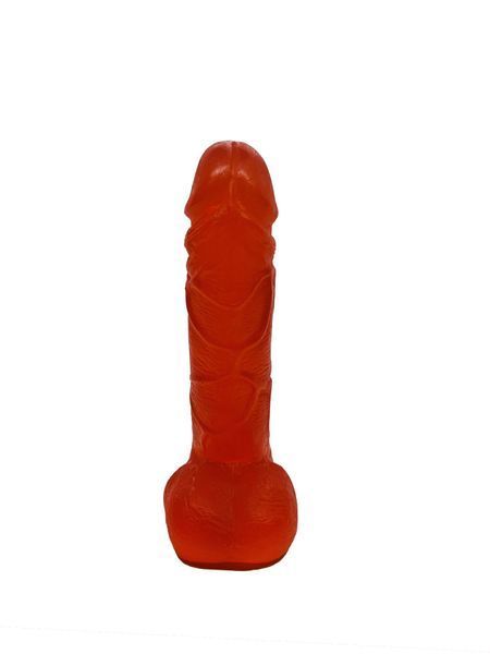 Мило у формі пеніса Чистий Кайф Red size M, крафтове мило-член, натуральне SO2637 фото