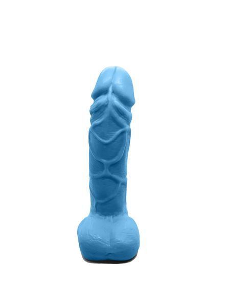 Мило у формі пеніса Чистий Кайф Blue size M, крафтове мило-член, натуральне SO2639 фото