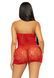 Платье-сетка со стразами Leg Avenue Rhinestone halter mini dress Red, открытая спина, one size SO7958 фото 2