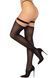 Панчохи Leg Avenue Thigh highs with garter top, One Size, чорні, з еластичними підв&rsquo;язками на кільцях SX1066 фото 2