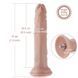 Реалістичний фалоімітатор для секс-машин Hismith 7.5&Prime; Flexible Silicone Dildo, система KlicLok SO6203 фото 8