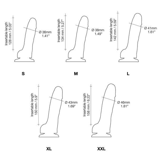 Реалістичний фалоімітатор Strap-On-Me Sliding Skin Realistic Dildo Fuchsia M, ефект рухливої шкіри SO6255 фото