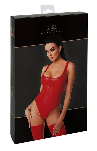 Боді Noir Handmade F352 Red powerwetlook body - M SX1976 фото