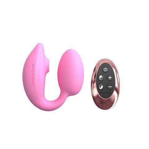 Віброяйце з вакуумною кліторальною стимуляцією Love To Love Wonderlover PINK PASSION SO9616 фото