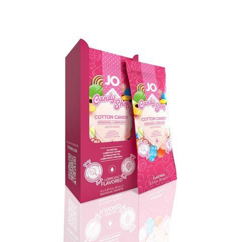 Набор лубрикантов Foil Display Box &ndash; JO H2O Lubricant &ndash; Cotton Candy &ndash; 12 x 10ml SO6162 фото