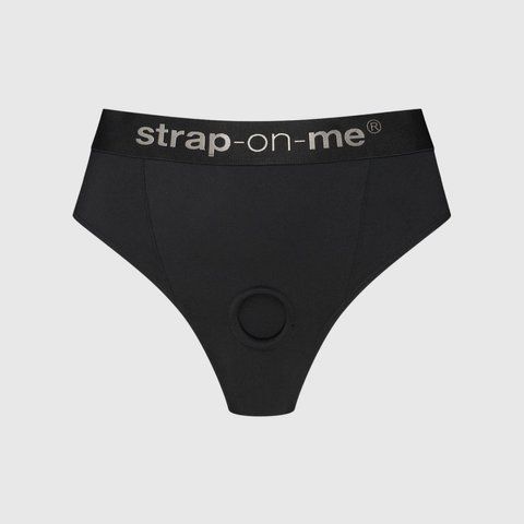 Трусики з фіксацією дилдо Strap-On-Me Harness Lingerie Idole - S - Black SX3510 фото