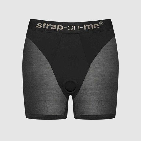 Шорти з фіксацією ділдо Strap-On-Me Harness Lingerie Halo - S - Black SX3512 фото