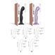 Насадка для страпона Strap-On-Me Dildo Plug P&G Lilas Metallic XXL SO9008 фото 4