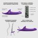 Вибронасадка для страпона с вакуумной стимуляцией Strap-On-Me Multi Orgasm Dildo M Purple SX4033 фото 3